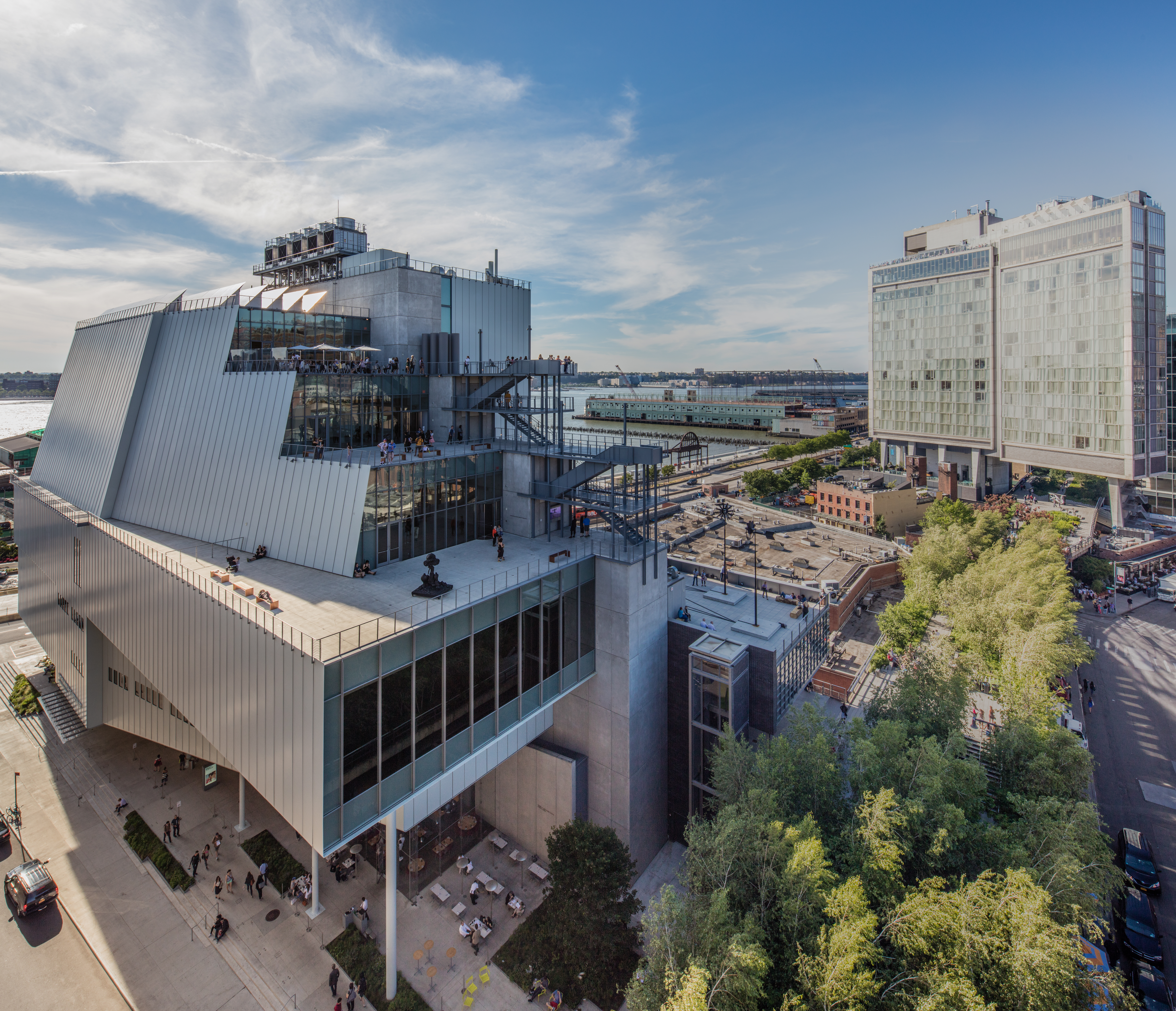 Außenansicht des Whitney Museum of American Art im Meatpacking District in New York