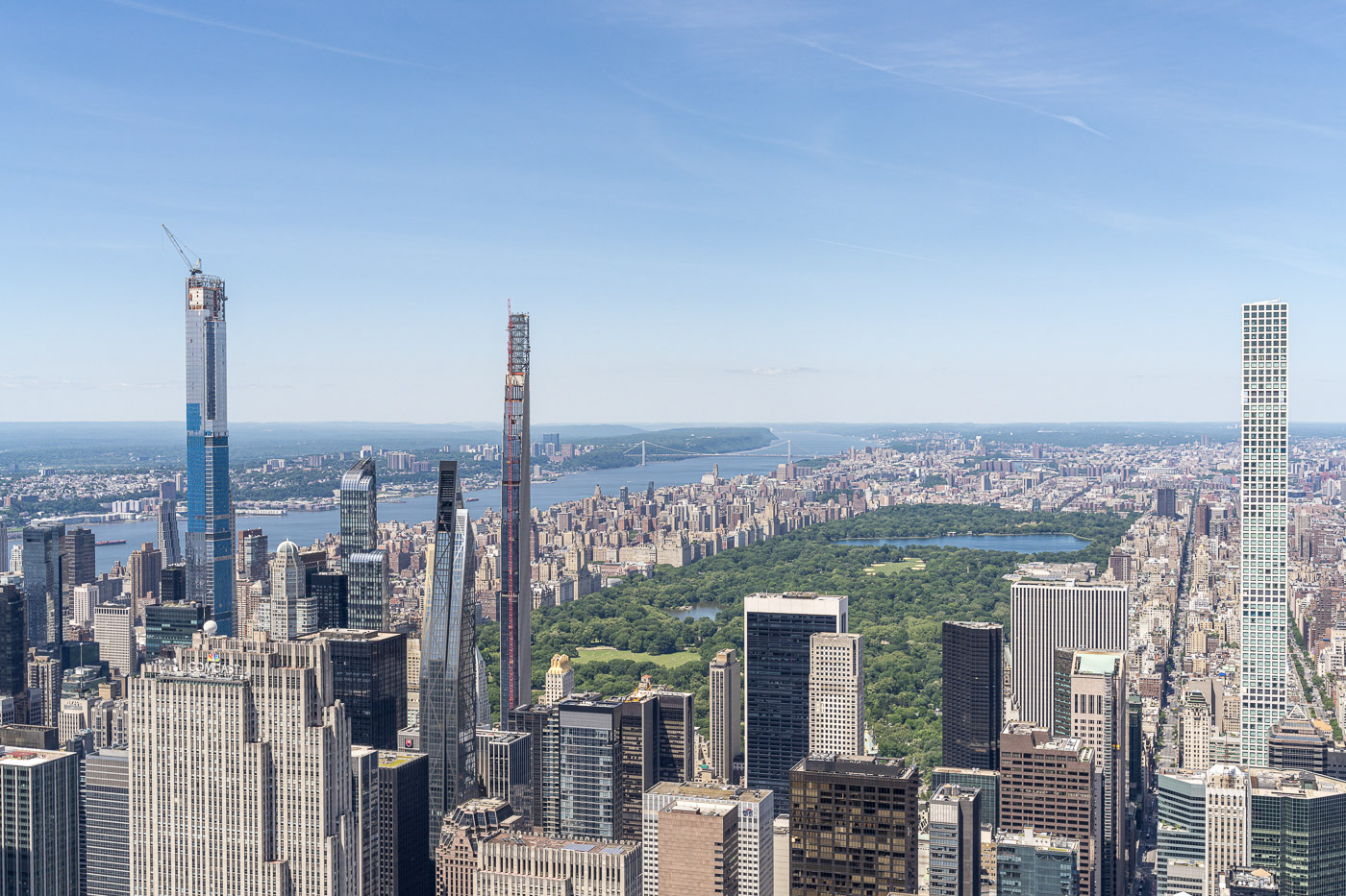 Blick vom SUMMIT One Vanderbilt über Central Park und die Skyline von Manhattan