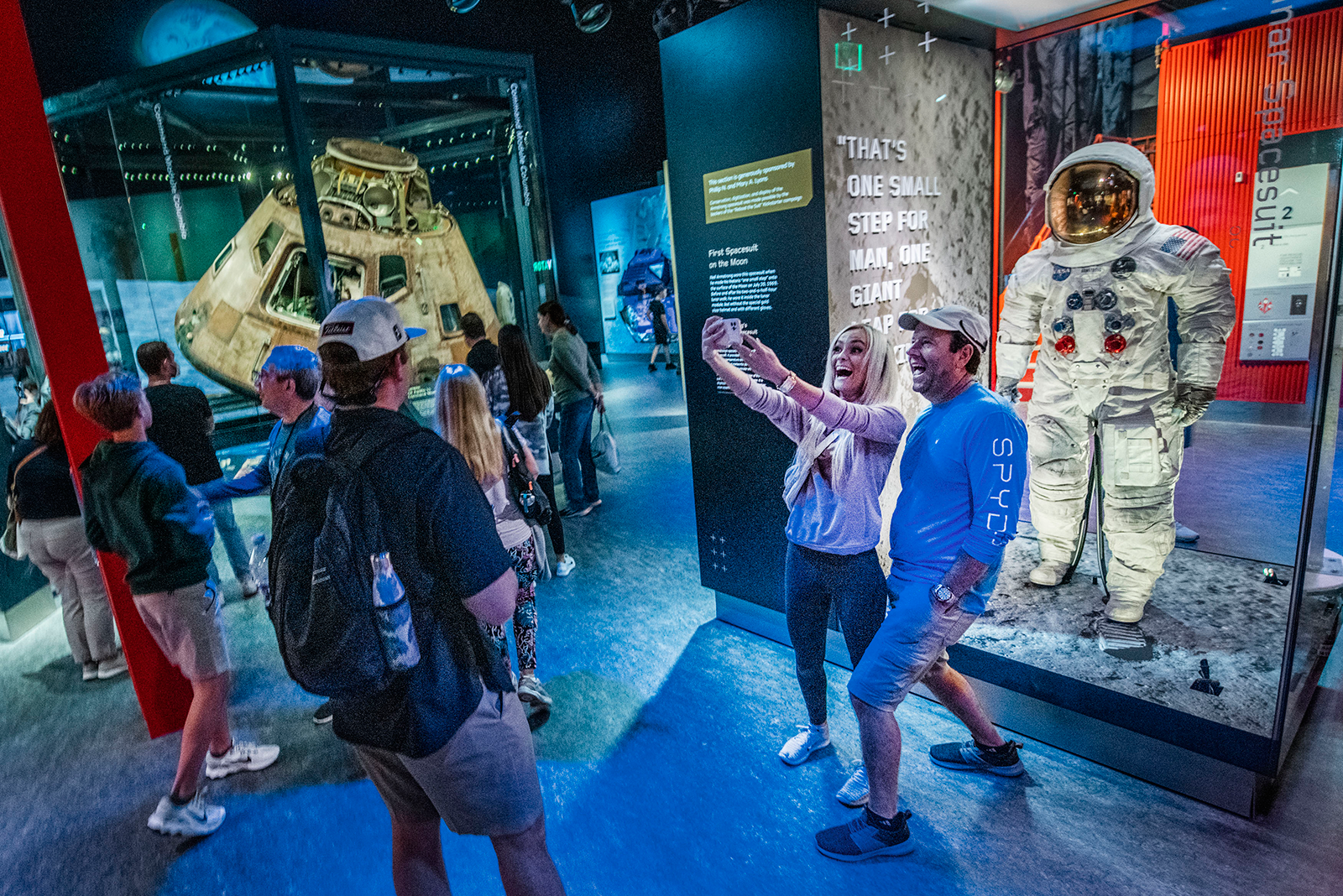 Ausstellung zur Raumfahrt im Smithsonian National Air and Space Museum in Washington D.C.